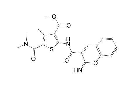 methyl 5-[(dimethylamino)carbonyl]-2-{[(2-imino-2H-chromen-3-yl)carbonyl]amino}-4-methyl-3-thiophenecarboxylate