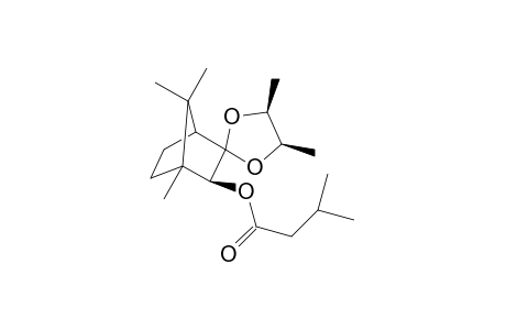 3,3-[(exo)-Butanedioxy]-2-(exo)-bornyl 3-methylbutanoate