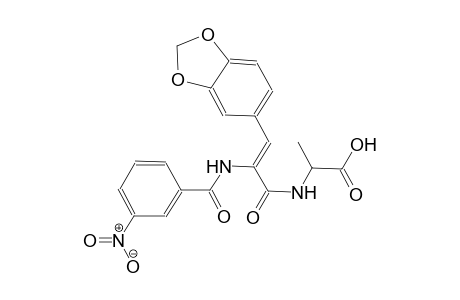 alanine, N-[(2Z)-3-(1,3-benzodioxol-5-yl)-2-[(3-nitrobenzoyl)amino]-1-oxo-2-propenyl]-