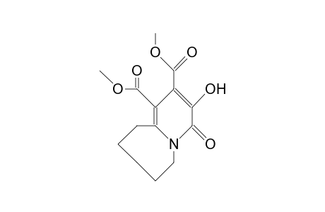 10-Hydroxy-8,9-dimethoxycarbonyl-1-aza-bicyclo(5.4.0)undeca-7,9-dien-11-one