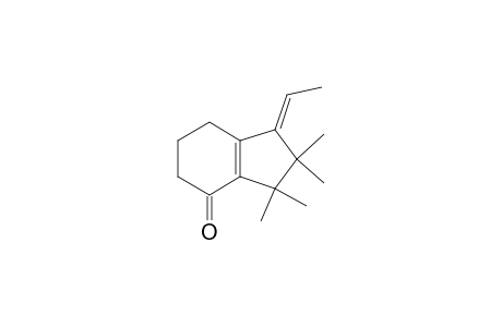4H-Inden-4-one, 1-ethylidene-1,2,3,5,6,7-hexahydro-2,2,3,3-tetramethyl-