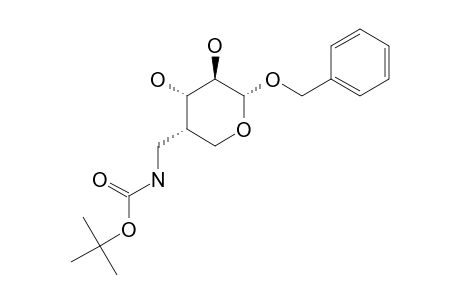BENZYL-4-[[(TERT.-BUTOXYCARBONYL)-AMINO]-METHYL]-4-DEOXY-ALPHA-D-ARABINOPYRANOSIDE