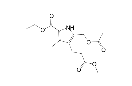 Ethyl 5-[(acetyloxy)methyl]-4-(3-methoxy-3-oxopropyl)-3-methyl-1H-pyrrole-2-carboxylate