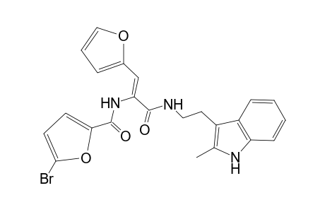 5-Bromanyl-N-[(Z)-1-(furan-2-yl)-3-[2-(2-methyl-1H-indol-3-yl)ethylamino]-3-oxidanylidene-prop-1-en-2-yl]furan-2-carboxamide
