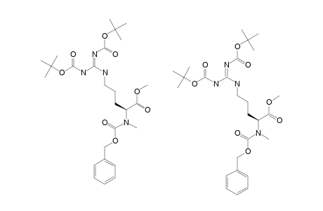 (S)-2-(BENZYLOXYCARBONYL-METHYL-AMINO)-5-[TERT.-BUTOXYCARBONYLAMINO-(TERT.-BUTOXYCARBONYLAMINO)-METHYL]-PENTANOIC-ACID-METHYLESTER