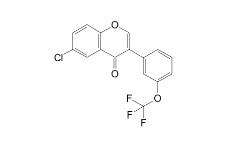 6-chloro-3-(3-(trifluoromethoxy)phenyl)-4H-chromen-4-one