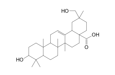 10-hydroxy-2,6a,6b,9,9,12a-hexamethyl-2-methylol-1,3,4,5,6,6a,7,8,8a,10,11,12,13,14b-tetradecahydropicene-4a-carboxylic acid