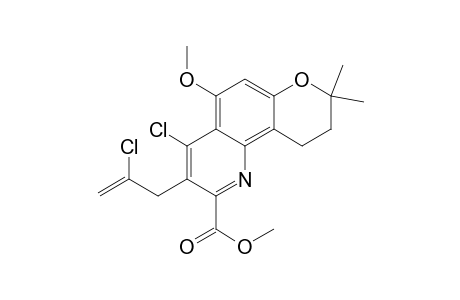 8H-Pyrano[2,3-h]quinoline-2-carboxylic acid, 4-chloro-3-(2-chloro-2-propenyl)-9,10-dihydro-5-methoxy-8,8-dimethyl- , methyl ester