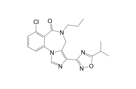 6H-Imidazo[1,5-a][1,4]benzodiazepin-6-one, 7-chloro-4,5-dihydro-3-[5-(1-methylethyl)-1,2,4-oxadiazol-3-yl]-5-propyl-