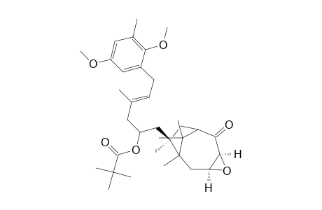 3,4-Epoxy-7-[4-methyl-6-[(2,5-dimethoxy-3-methyl)phenyl]-2-(pivaloyloxy)hex-4-en-1-yl]-6,7,9,9-tetramethylbicyclo[4.2.1]nonan-2-one