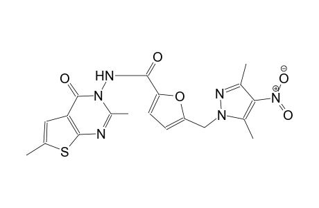 5-[(3,5-dimethyl-4-nitro-1H-pyrazol-1-yl)methyl]-N-(2,6-dimethyl-4-oxothieno[2,3-d]pyrimidin-3(4H)-yl)-2-furamide