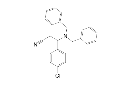 3-(4-CHLOROPHENYL)-3-DIBENZYLAMINOPROPIONITRILE