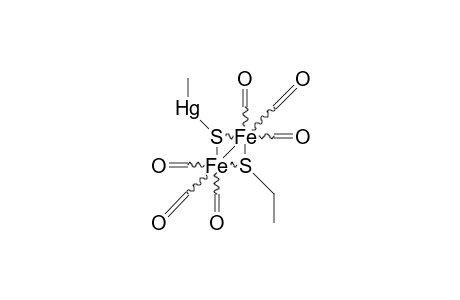 (.my.-Methylmercurythio)-(.my.-ethylthio)-diiron hexacarbonyl