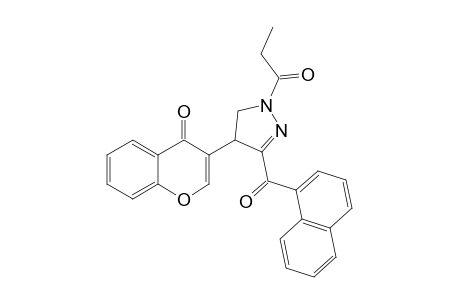 4-(3-CHROMONYL)-3-(1-NAPHTHOYL)-1-PROPIONYL-2-PYRAZOLINE