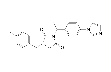 1H-Pyrrole-2,5-dione, dihydro-1-[1-[4-(1H-imidazol-1-yl)phenyl]ethyl]-3-[(4-methylphenyl)methyl]-