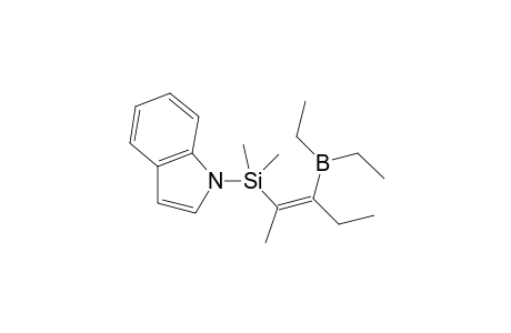 (E)-3-(Diethylboryl)-2-(1-indolyldimethylsilyl)-2-pentene