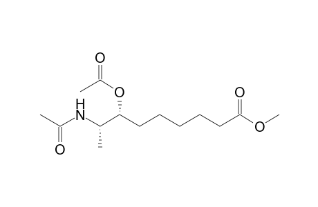 Methyl (7R,8S)-8-acetamido-7-acetoxynonanoate