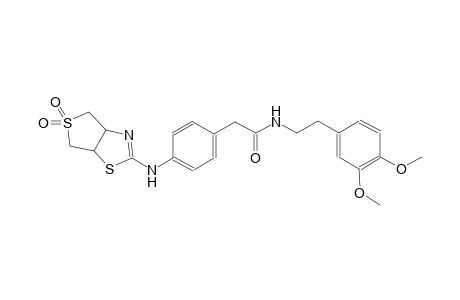 benzeneacetamide, 4-[(3a,4,6,6a-tetrahydro-5,5-dioxidothieno[3,4-d]thiazol-2-yl)amino]-N-[2-(3,4-dimethoxyphenyl)ethyl]-