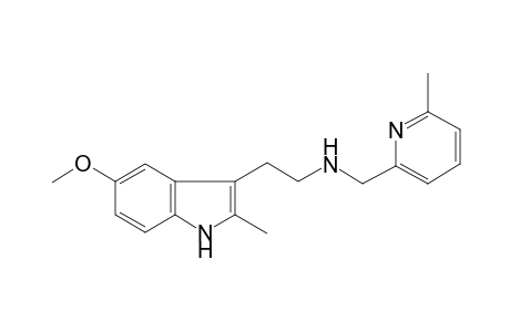 2-(5-Methoxy-2-methyl-1H-indol-3-yl)-N-[(6-methyl-2-pyridinyl)methyl]ethanamine