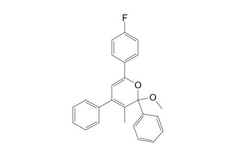 2-Methoxy-6-(4-fluorophenyl)-3-methyl-2,4-diphenyl-2H-pyrane