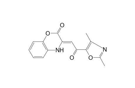 (3Z)-3-[2-(2,4-dimethyl-1,3-oxazol-5-yl)-2-oxidanylidene-ethylidene]-4H-1,4-benzoxazin-2-one