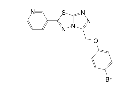 [1,2,4]triazolo[3,4-b][1,3,4]thiadiazole, 3-[(4-bromophenoxy)methyl]-6-(3-pyridinyl)-