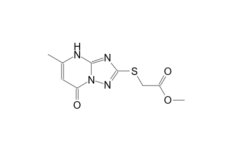 acetic acid, [(4,7-dihydro-5-methyl-7-oxo[1,2,4]triazolo[1,5-a]pyrimidin-2-yl)thio]-, methyl ester
