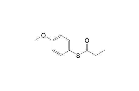 S-(4-methoxyphenyl) propanethioate