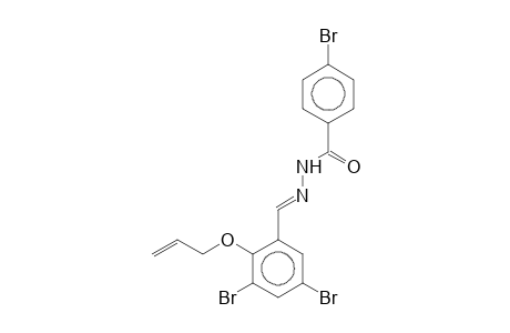 N-[2-(2-Propenyloxy-)-3,5-dibromobenzylidene] N'-(4-bromobenzoyl)hydrazine