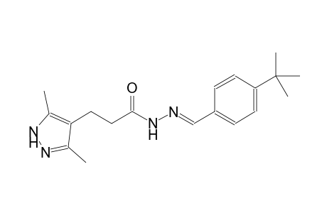 1H-pyrazole-4-propanoic acid, 3,5-dimethyl-, 2-[(E)-[4-(1,1-dimethylethyl)phenyl]methylidene]hydrazide