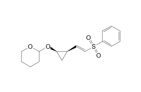 (cis)-1-[(Tetrahydropyranyl)oxy]-2-[2'-(phenylsulfonyl)ethenyl]-cyclopropane