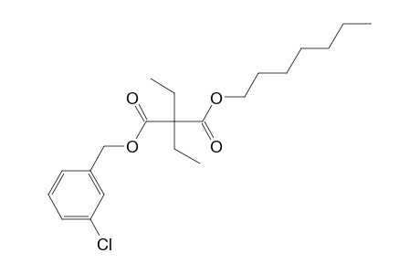 Diethylmalonic acid, 3-chlorobenzyl heptyl ester