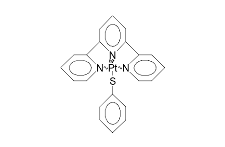 Thiophenolato-(2,2':6',2'-terpyridine)-platinum(ii) cation