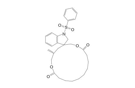 1'-(benzenesulfonyl)-5-methylene-spiro[1,7-dioxacycloheptadecane-3,3'-indoline]-8,17-dione