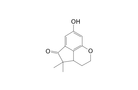 6,6-Dimethyl-2-oxa-10-hydroxytricyclo[6.3.1.0(1,12)]dodec-1(12),8,10-trien-7-one