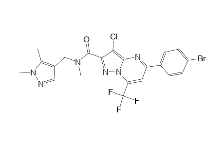5-(4-bromophenyl)-3-chloro-N-[(1,5-dimethyl-1H-pyrazol-4-yl)methyl]-N-methyl-7-(trifluoromethyl)pyrazolo[1,5-a]pyrimidine-2-carboxamide