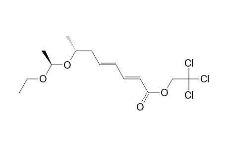 2,4-Octadienoic acid, 7-(1-ethoxyethoxy)-, 2,2,2-trichloroethyl ester, [R*,R*-(E,E)]-(.+-.)-