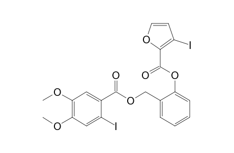 2-(2-Iodo-4,5-dimethoxybenzoyloxymethyl)-1-(3-iodo-2-furylcarbonyloxy)benzene