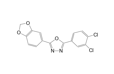 2-(1,3-benzodioxol-5-yl)-5-(3,4-dichlorophenyl)-1,3,4-oxadiazole