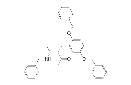 (Z)-4-(N-Benzyl-amino)-3-{[2,5-bis(benzyloxy)-4-methylphenyl]-methyl}-pent-3-en-2-one