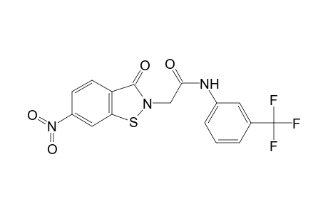 1,2-Benzisothiazole-2-acetamide, 2,3-dihydro-6-nitro-3-oxo-N-[3-(trifluoromethyl)phenyl]-