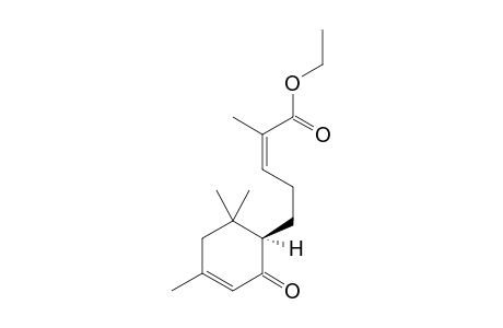 (Z)-Ethyl-2-methyl-5-((R)-4,6,6-trimethyl-2-oxo-1-cyclohex-3-enyl)-2-pentenoate