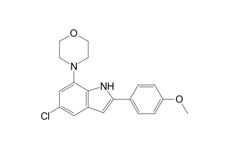 4-(5-Chloro-2-(4-methoxyphenyl)-1H-indol-7-yl)morpholine