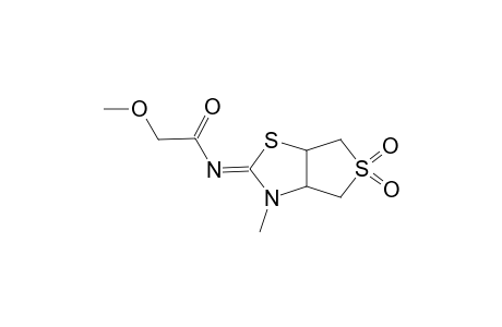 acetamide, 2-methoxy-N-((2Z)-tetrahydro-3-methyl-5,5-dioxidothieno[3,4-d]thiazol-2(3H)-ylidene)-