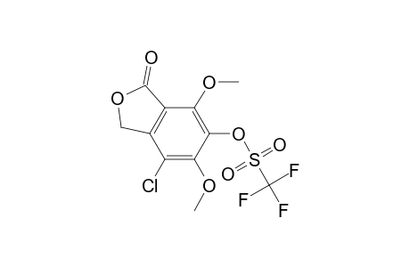 4-Chloro-1,3-dihydro-5,7-dimethoxy-6-[(trifluoromethanesulfonyl)oxy]isobenzofuran-1-one