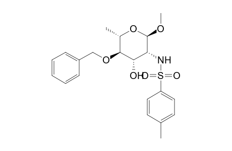 .alpha.-L-Mannopyranoside, methyl 2,6-dideoxy-2-[[(4-methylphenyl)sulfonyl]amino]-4-O-(phenylmethyl)-