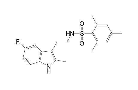 N-[2-(5-fluoranyl-2-methyl-1H-indol-3-yl)ethyl]-2,4,6-trimethyl-benzenesulfonamide