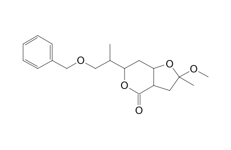 8-Methoxy-8-methyl-4-(3-benzyloxyprop-2-yl)-3,7-dioxabicyclo[4.3.0]nonan-2-one