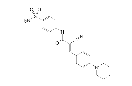 (E)-2-cyano-N-[4-(aminosulfonyl) phenyl]-3-(4-(piperidin-1-yl)phenyl)acrylamide