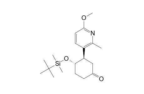 TRANS-4-TERT.-BUTYLDIMETHYLSILOXY-3-(6'-METHOXY-2'-METHYL-3'-PYRIDYL)-CYCLOHEXAN-1-ONE